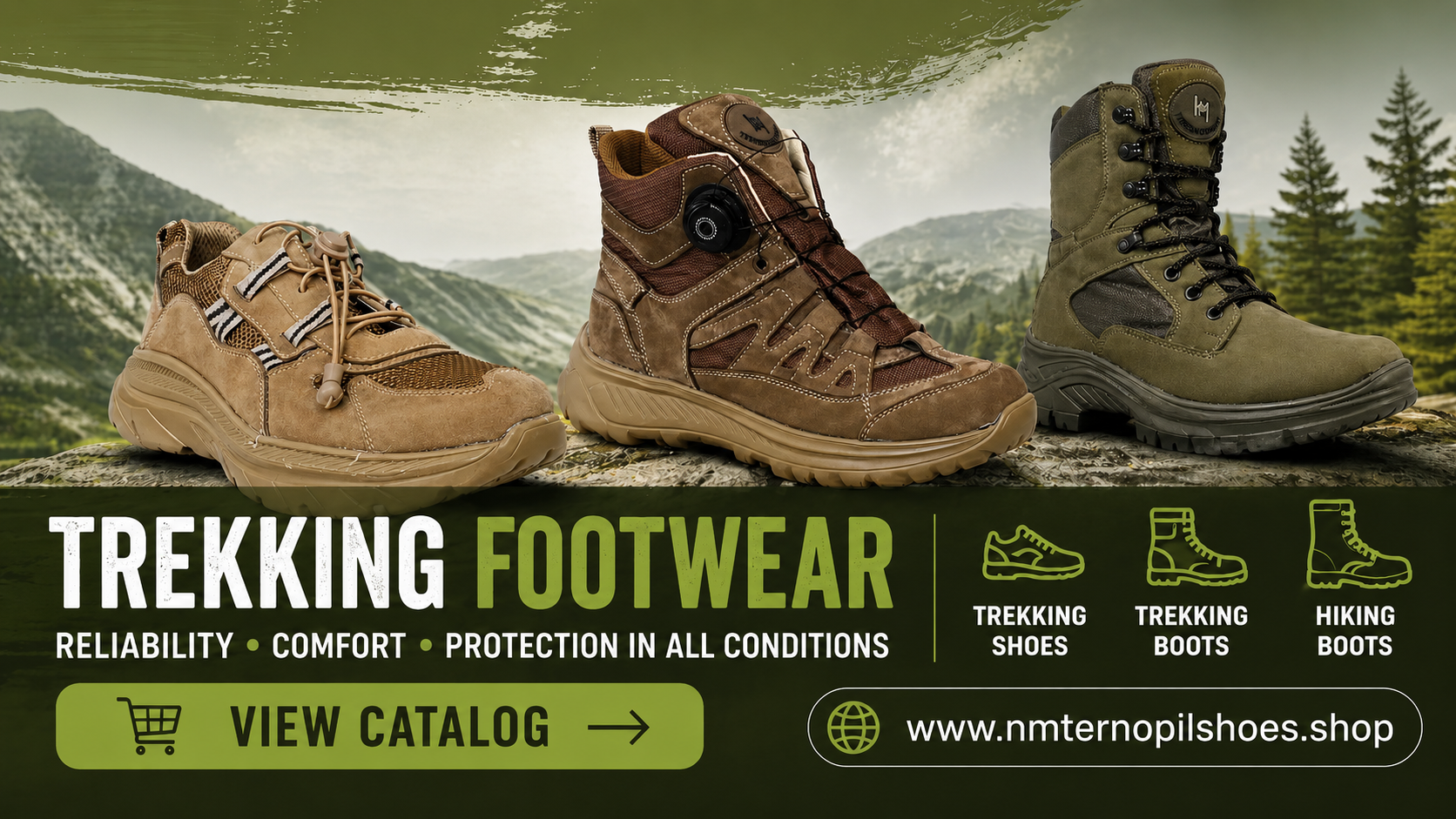 Hiking and outdoor boots