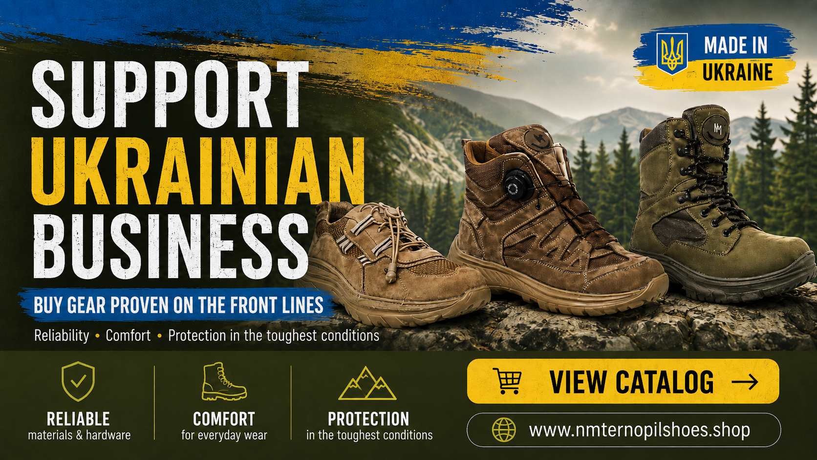 Support Ukrainian business - NM Ternopil Shoes